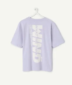 T-shirt garçon oversize lilas