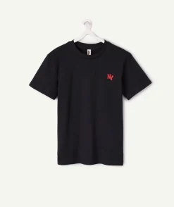 T-shirt garçon oversize noir imprimé