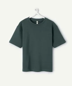 T-shirt garçon oversize vert