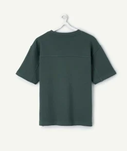 T-shirt garçon oversize vert