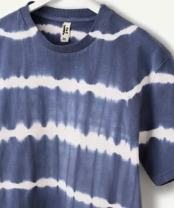 T-shirt garçon tie-dye bleu