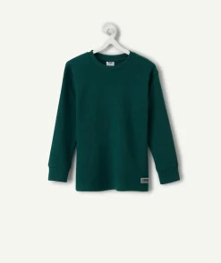 T-shirt garçon vert foncé