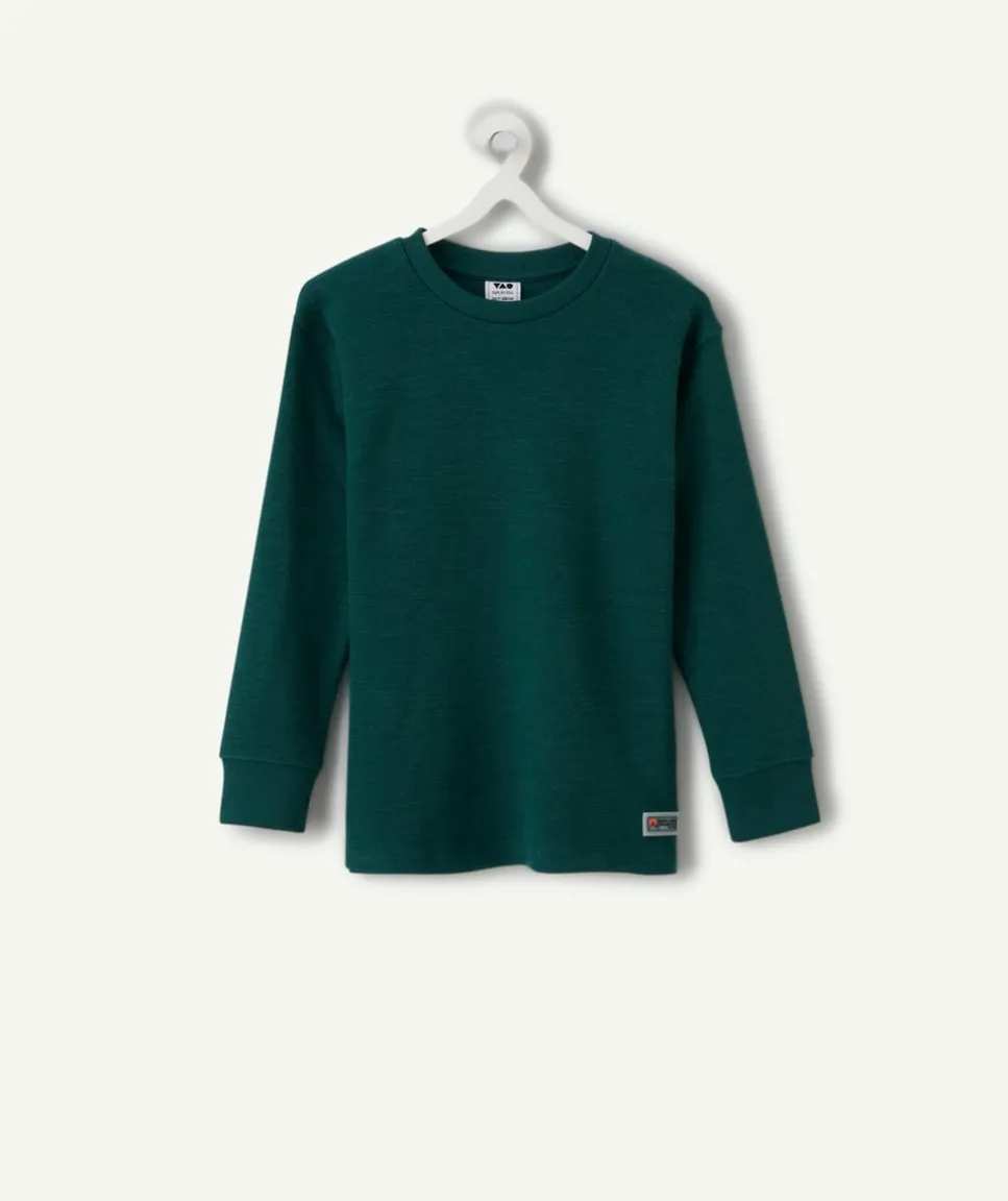 T-shirt garçon vert foncé