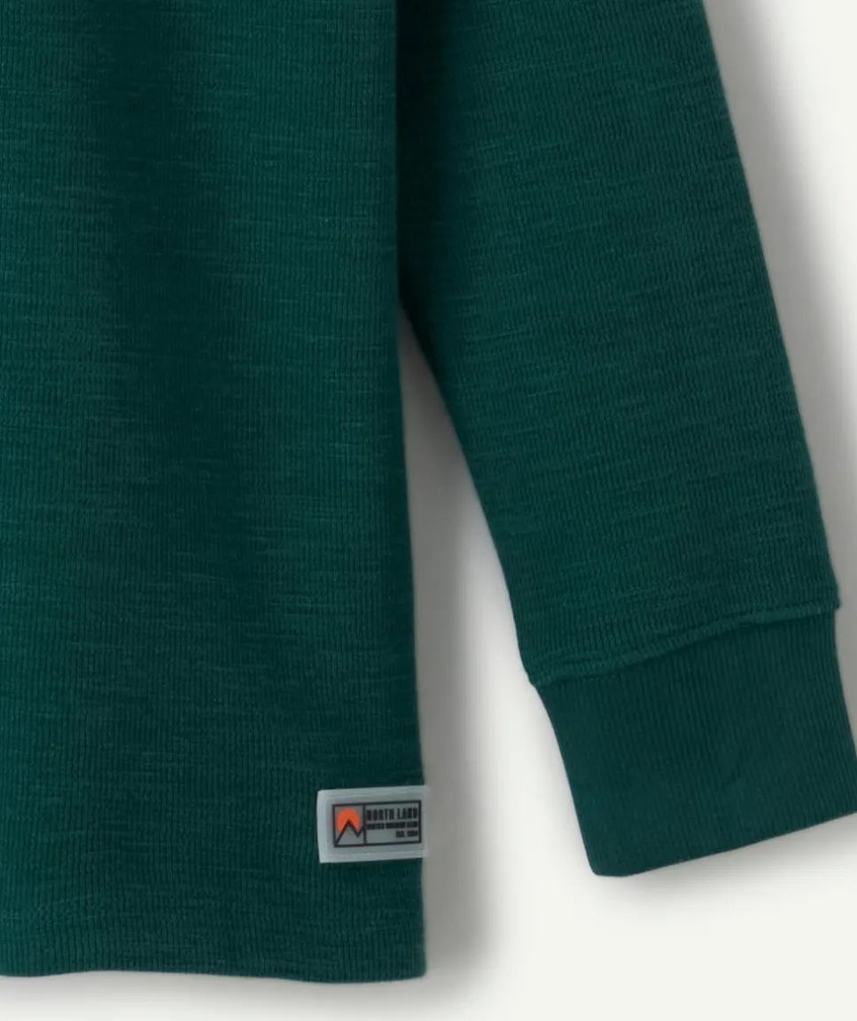 T-shirt garçon vert foncé