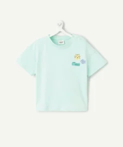 T-shirt manches courtes bébé garçon bleu pastel