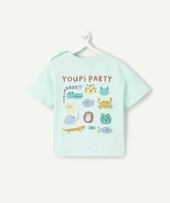 T-shirt manches courtes bébé garçon bleu pastel