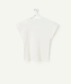 T-shirt manches courtes fille blanc