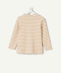 T-shirt manches longues bébé fille rayé