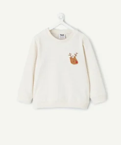 T-shirt manches longues bébé garçon blanc imprimé fantaisie