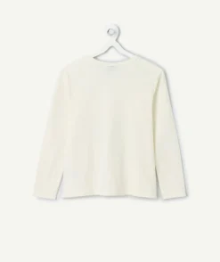 T-shirt manches longues fille imprimé pailleté