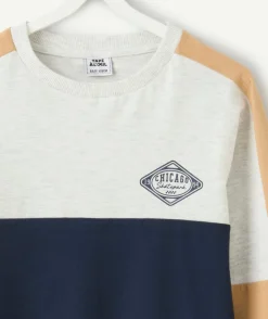 T-shirt manches longues garçon colorblock
