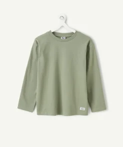 T-shirt manches longues garçon kaki