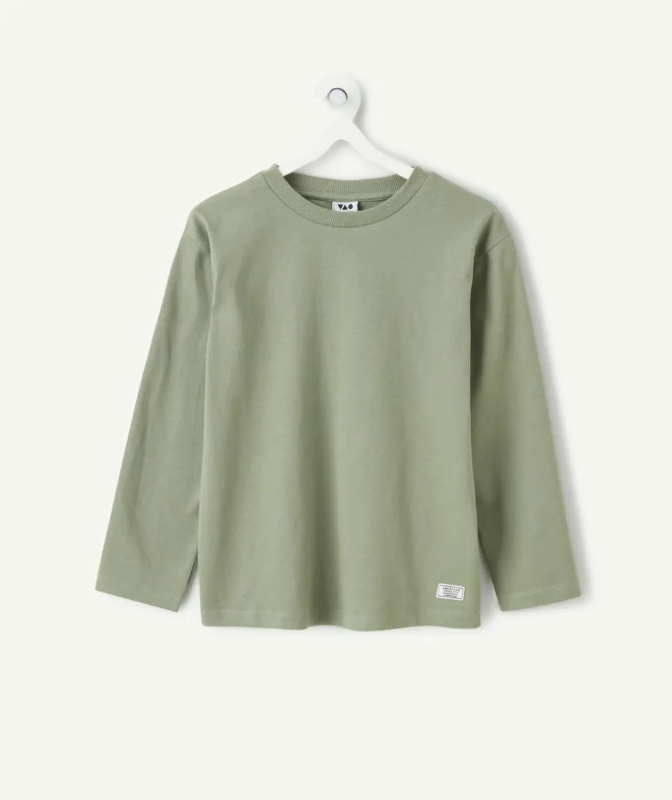 T-shirt manches longues garçon kaki