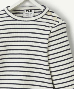 T-shirt manches longues à rayures pour bébé fille