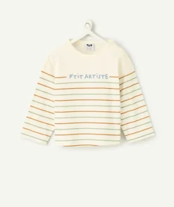 T-shirt manches longues à rayures bébé garçon