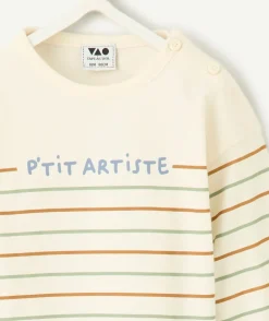 T-shirt manches longues à rayures bébé garçon