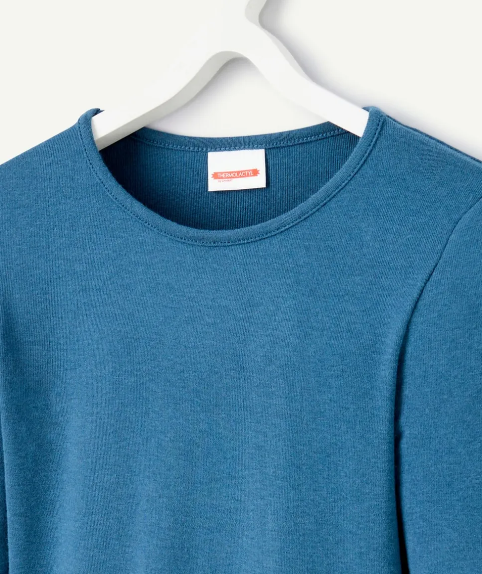 T-shirt manches longues thermolactyl sensitive bleu marine