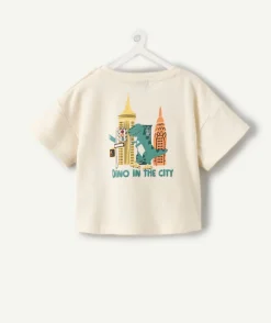 T-shirt oversize bébé garçon imprimé dino