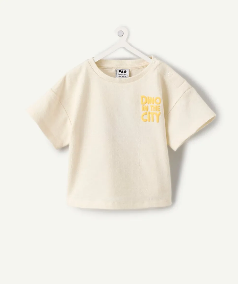 T-shirt oversize bébé garçon imprimé dino
