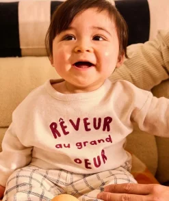 T-shirt oversize bébé garçon imprimé message