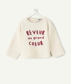 T-shirt oversize bébé garçon imprimé message