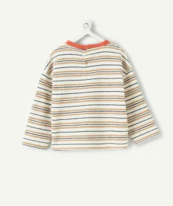 T-shirt oversize bébé garçon rayé
