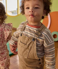 T-shirt oversize bébé garçon rayé