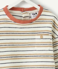 T-shirt oversize bébé garçon rayé