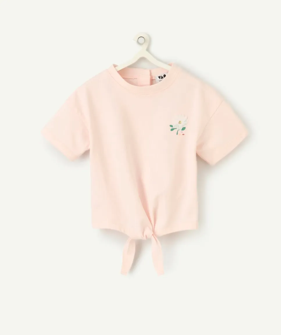 T-shirt pour bébé fille rose pale
