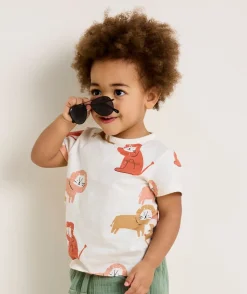 T-shirt pour bébé garçon imprimé lion