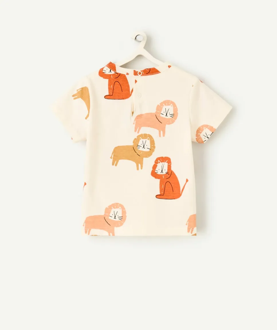 T-shirt pour bébé garçon imprimé lion