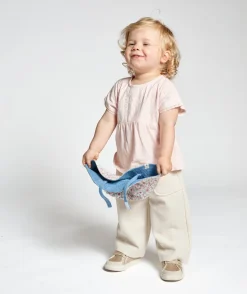 T-shirt rose a broderie anglaise fille
