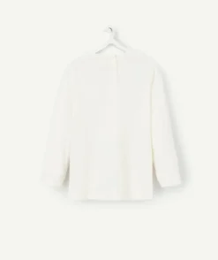 T-shirt évolutif à manches longues bébé fille en fibres recyclées