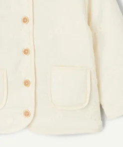 Veste bébé fille coton blanc