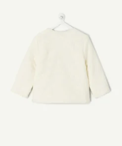 Veste bébé fille coton blanc