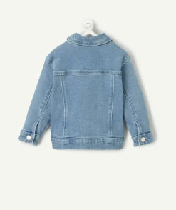Veste bébé fille en denim bleu clair