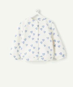 Veste bébé fille imprimé cœur