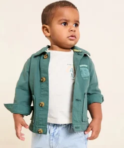 Veste bébé garçon bleu avec poches