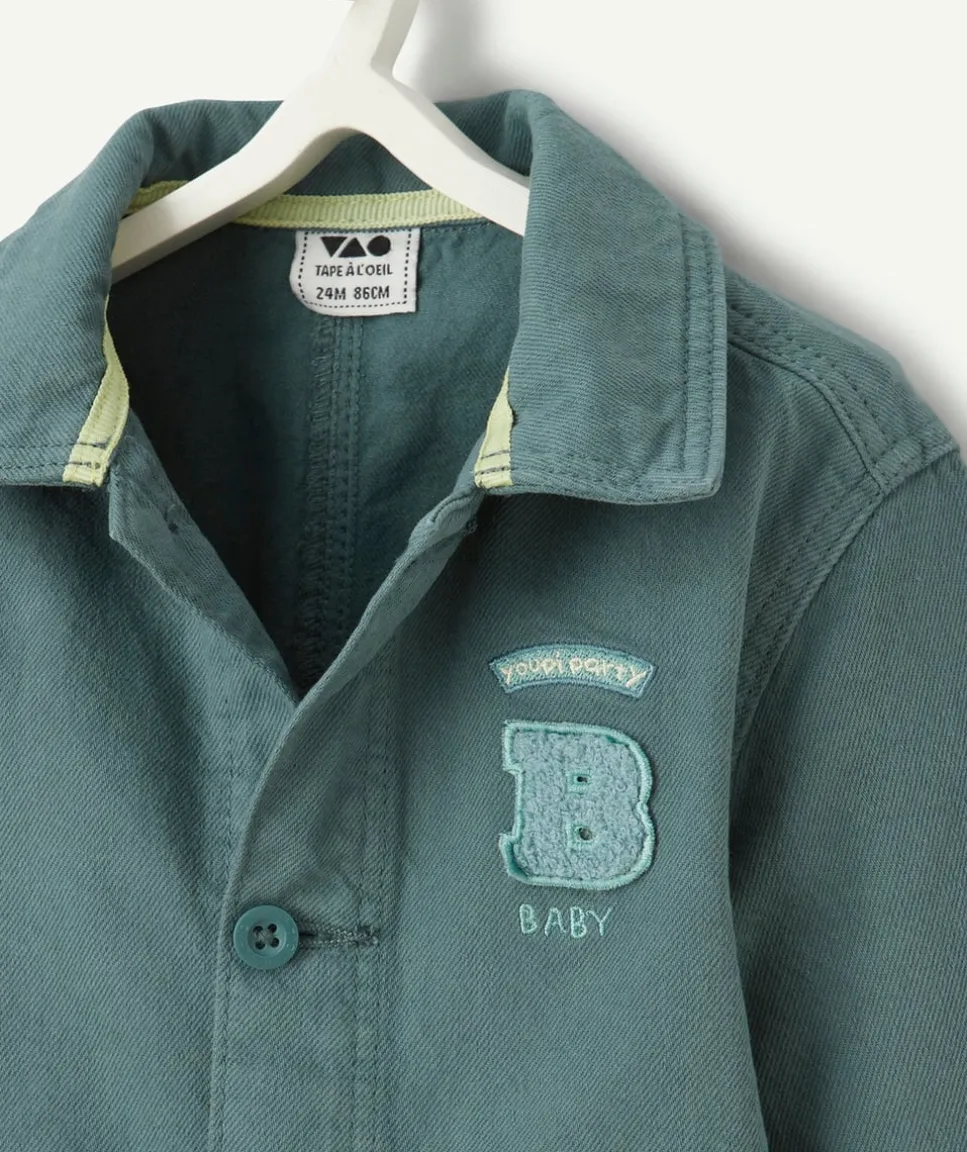 Veste bébé garçon bleu avec poches