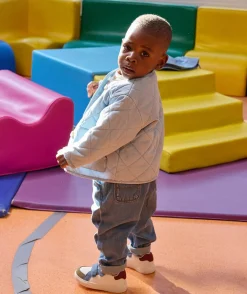 Veste bébé garçon matelassée bleu ciel