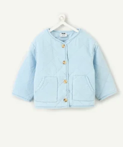 Veste bébé garçon matelassée bleu ciel
