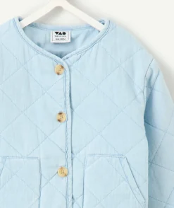 Veste bébé garçon matelassée bleu ciel