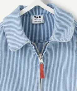 Veste bébé garçon rayée bleu
