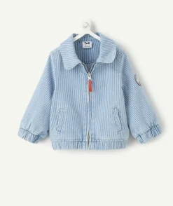 Veste bébé garçon rayée bleu