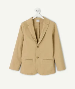 Veste de cérémonie pour garçon beige à boutons