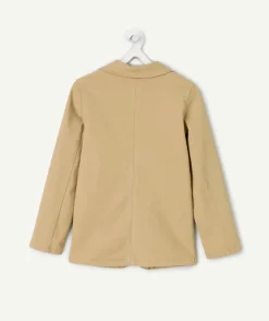 Veste de cérémonie pour garçon beige à boutons
