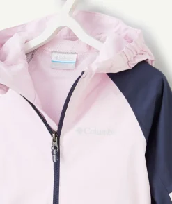 Veste de pluie dalby springs rose et grise