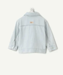 Veste en jean bébé garçon bleu clair