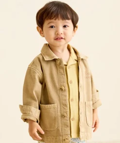 Veste en jean bébé garçon camel