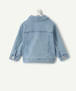 Veste en jean bleu bébé fille